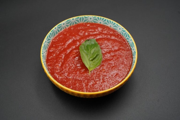 The pizza sauce at fired dough